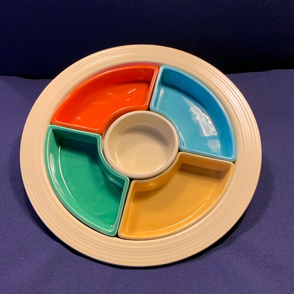 Vintage Fiestaware Relish Tray